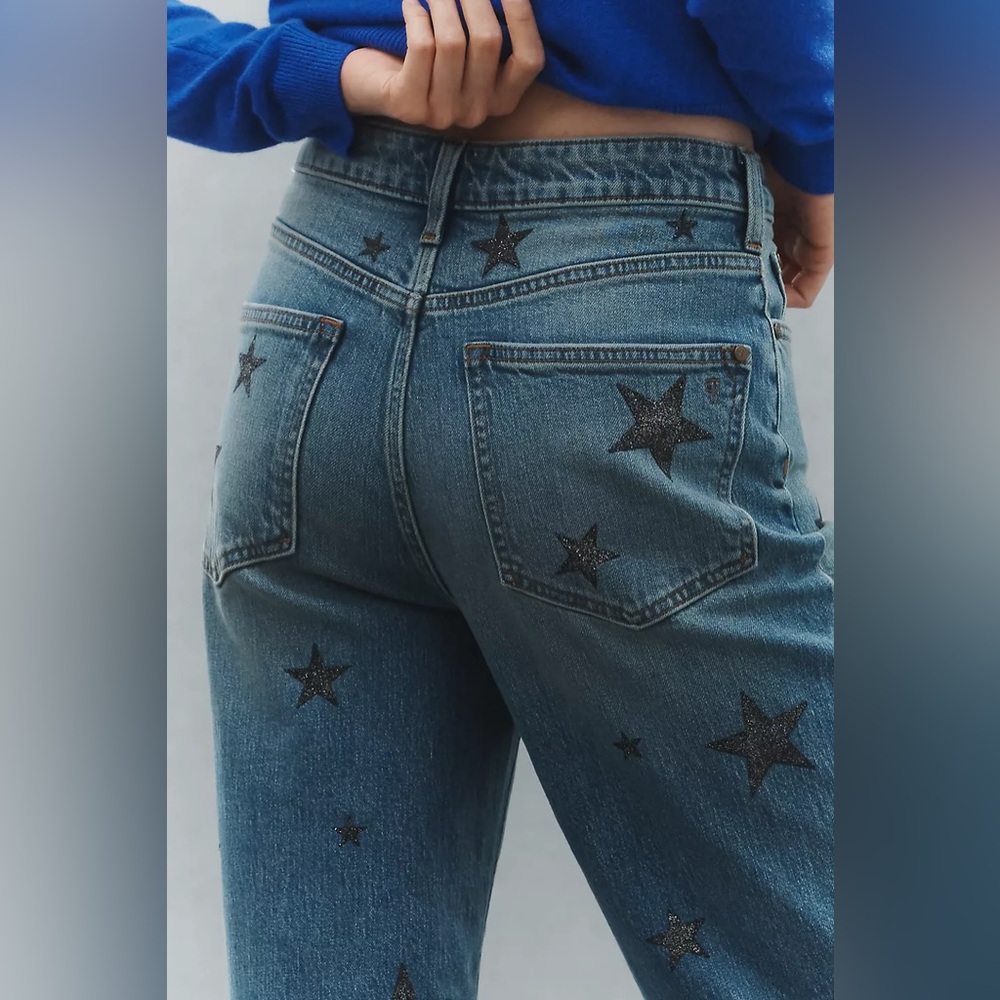 Anthropology Pilcro starry night Wide-Leg Jeans - Size 31
